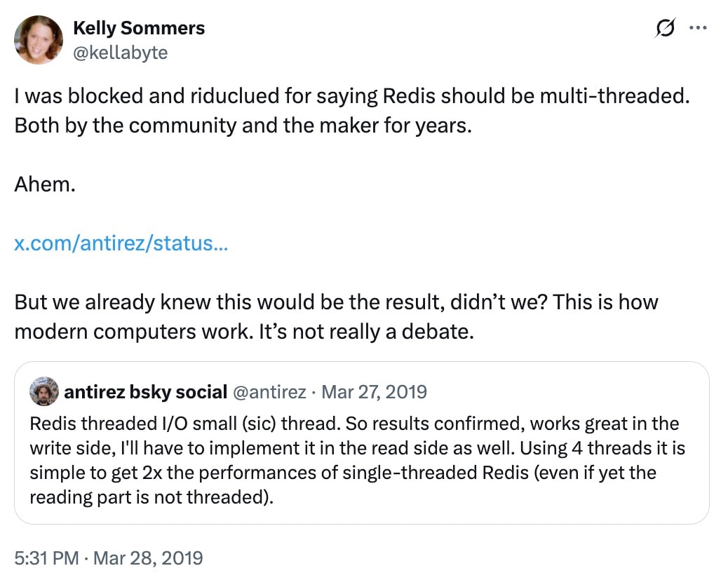 Redis Threading Discussion