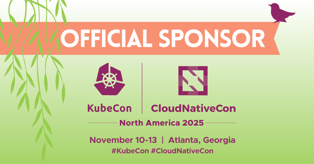 official sponsor image from Kubecon for Dragonfly