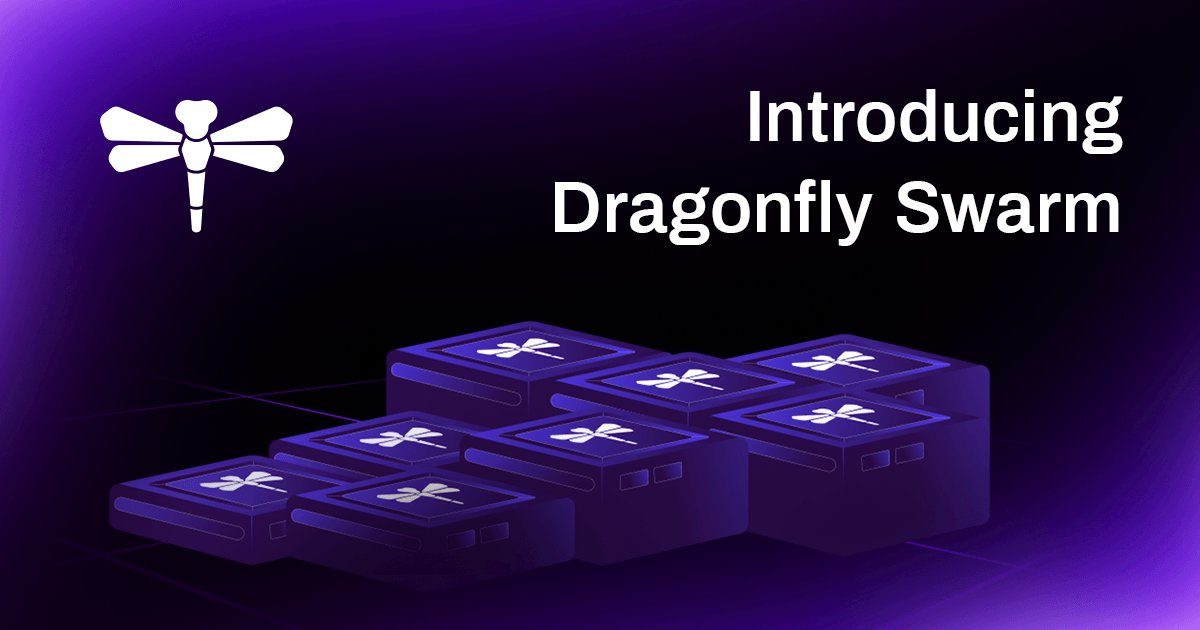 Announcing Dragonfly Swarm | Cover Image with Caption