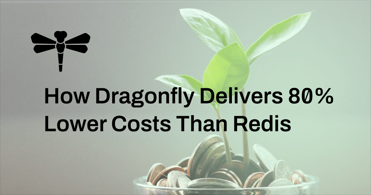 How Dragonfly Delivers 80% Lower Costs Than Redis | Cover Image