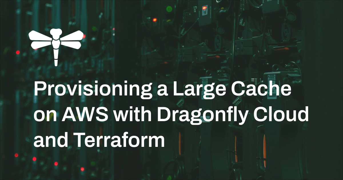 Provisioning a Large Cache on AWS with Dragonfly Cloud and Terraform